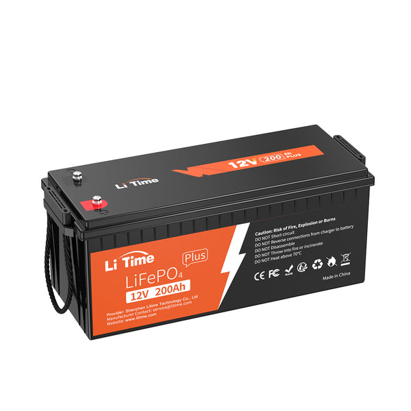 LiTime LiFePO4 Akku Lithium Batterie 12V 200Ah 100Ah 50Ah für Solar  Wohnmobil
