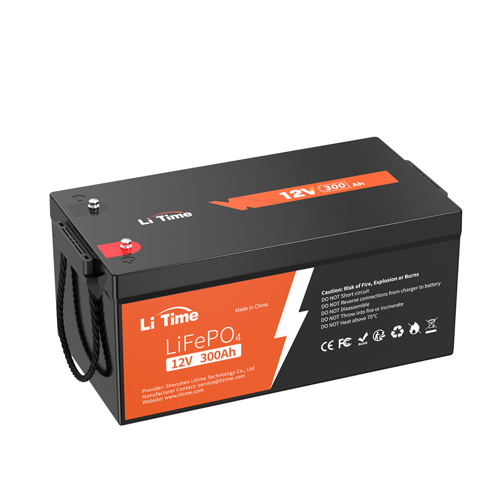  LiTime 12V 300Ah Lithium LiFePO4 Batterie