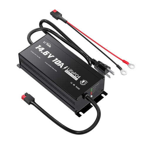 LiTime 12V 10A Lithium-Bordbatterieladegerät IP65 Wasserdicht