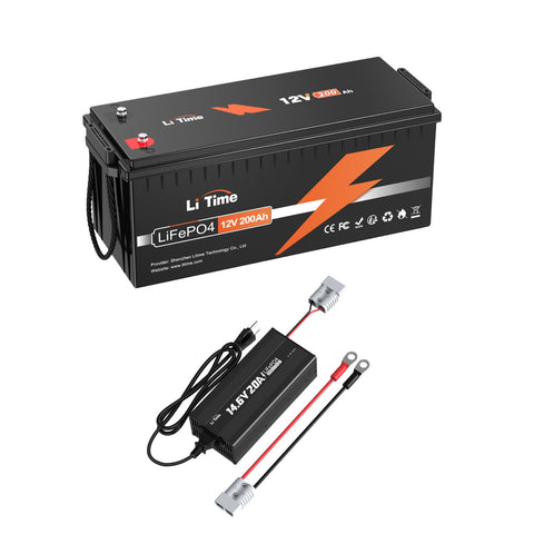 Batería de litio LiTime 12V 200Ah LiFePO4