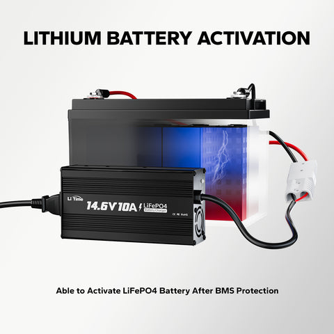 LiTime 14.6V 10A Lithium Batterieladegerät für 12V LiFePO4 Lithium Batterie