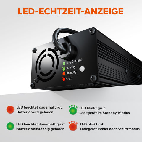 LiTime 14.6V 10A Lithium Batterieladegerät für 12V LiFePO4 Lithium Batterie