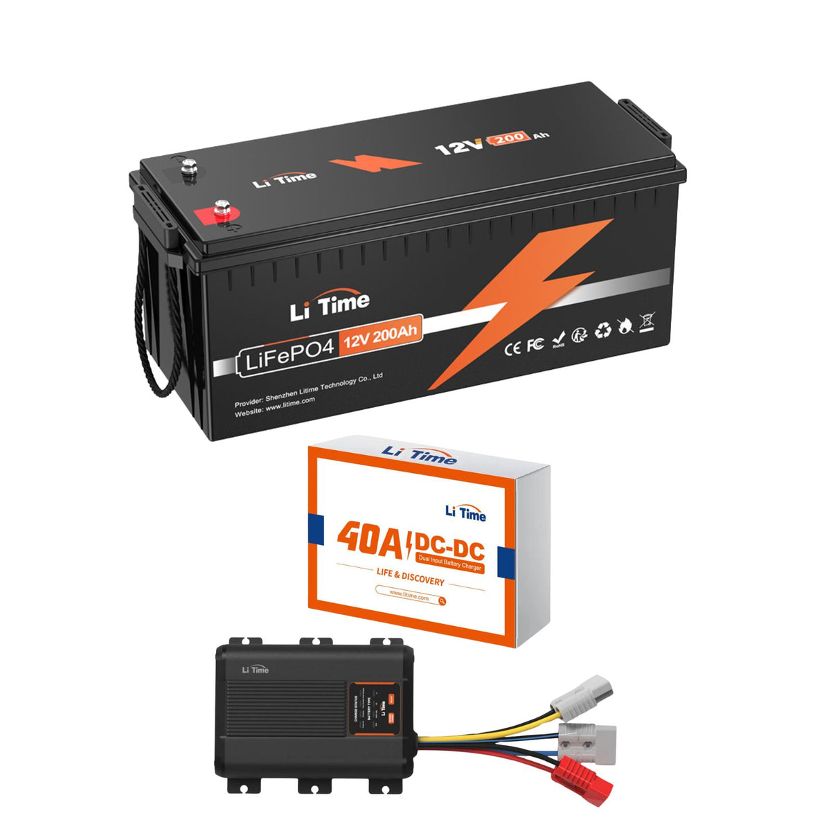 Batería de litio LiTime 12V 200Ah LiFePO4