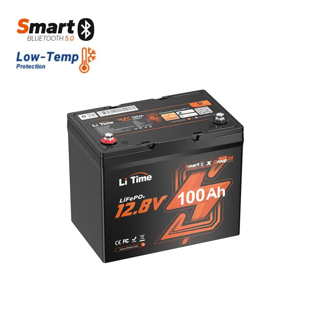 ⚡PD Sale: €285.99⚡12V 100Ah Group24 Wohnmobil Bluetooth Lithium Batterie