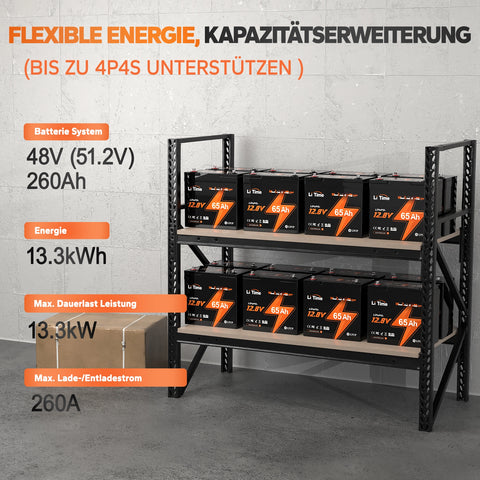 ⚡Early bird price: €259.99⚡LiTime 12V 65Ah Group 22NF lithium battery wheelchair heavyweight and mobility scooter