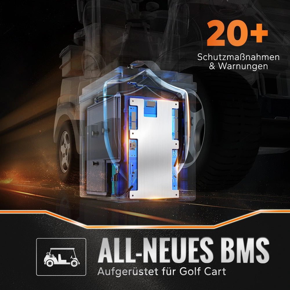 LiTime 48V 30Ah GC2 Bluetooth Lithium Batterie – Golfwagen & Kart Akku mit 100A BMS