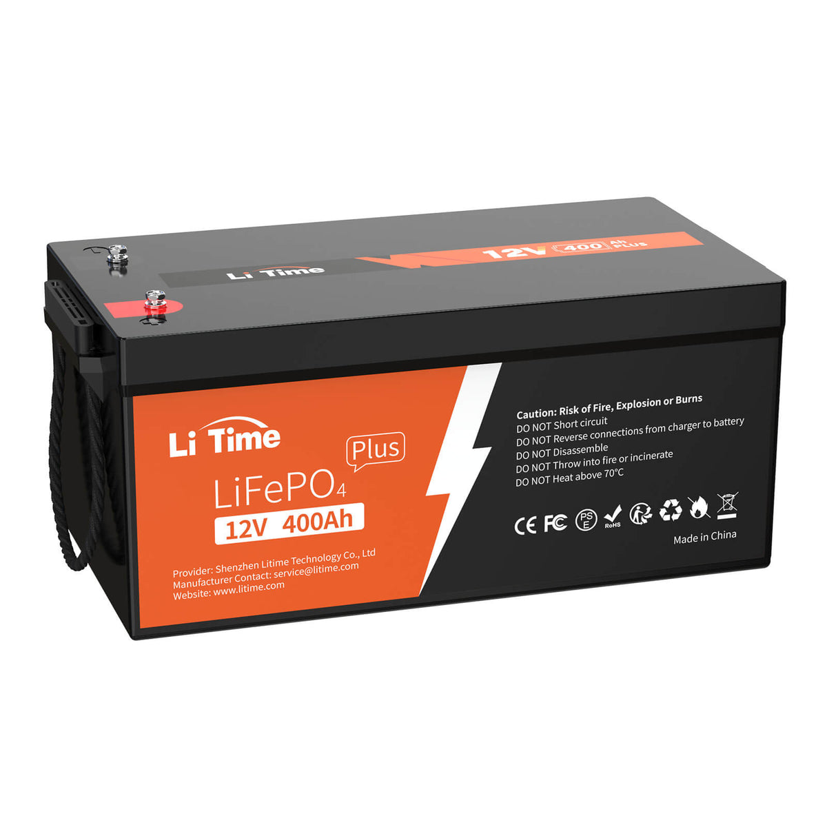 LiTime 12V 400Ah Deep Cycle Lithium LiFePO4 Batterie