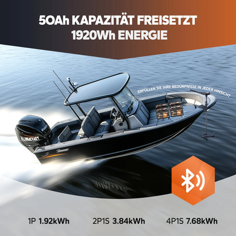 ⚡Precio anticipado de preventa: 499,99 €⚡LiTime 36V 50Ah Batería de litio Bluetooth Grupo 31 Motor de pesca por curricán marino