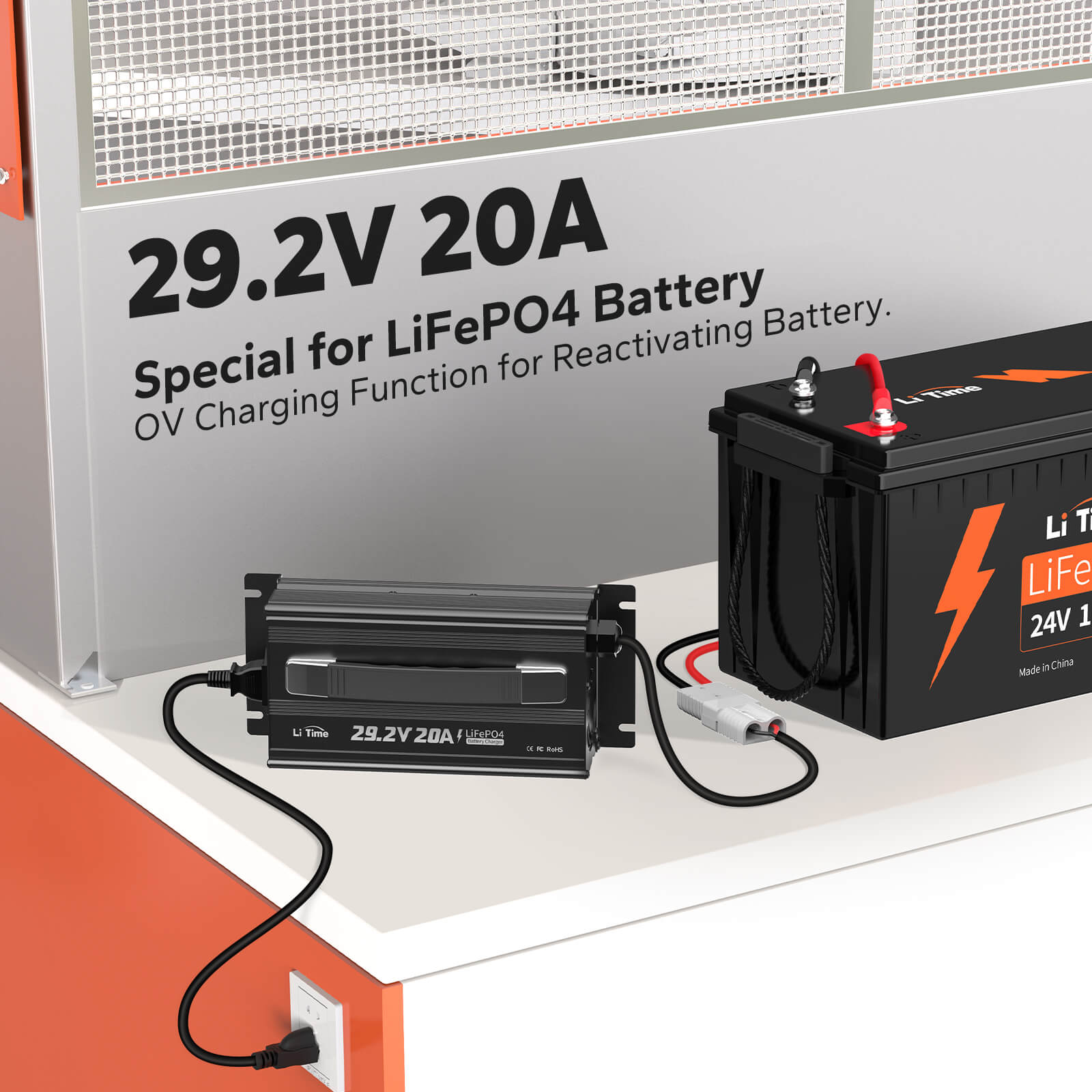 LiTime 29.2V 20A Lithium Batterieladegerät für 24V LiFePO4 Lithium Bat –  LiTime-DE