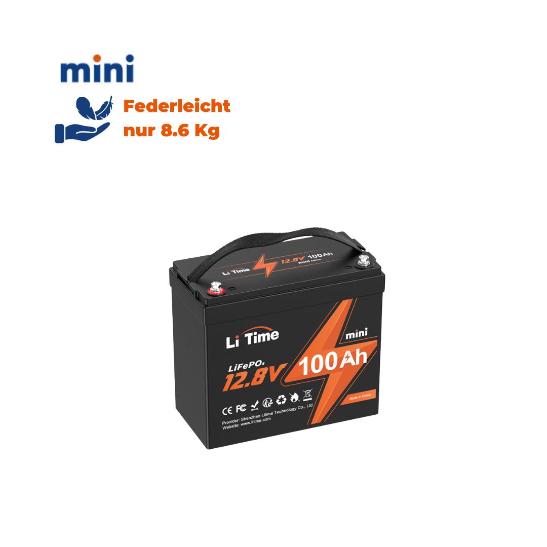 LiTime 12V 100Ah Lithium Batterie mini