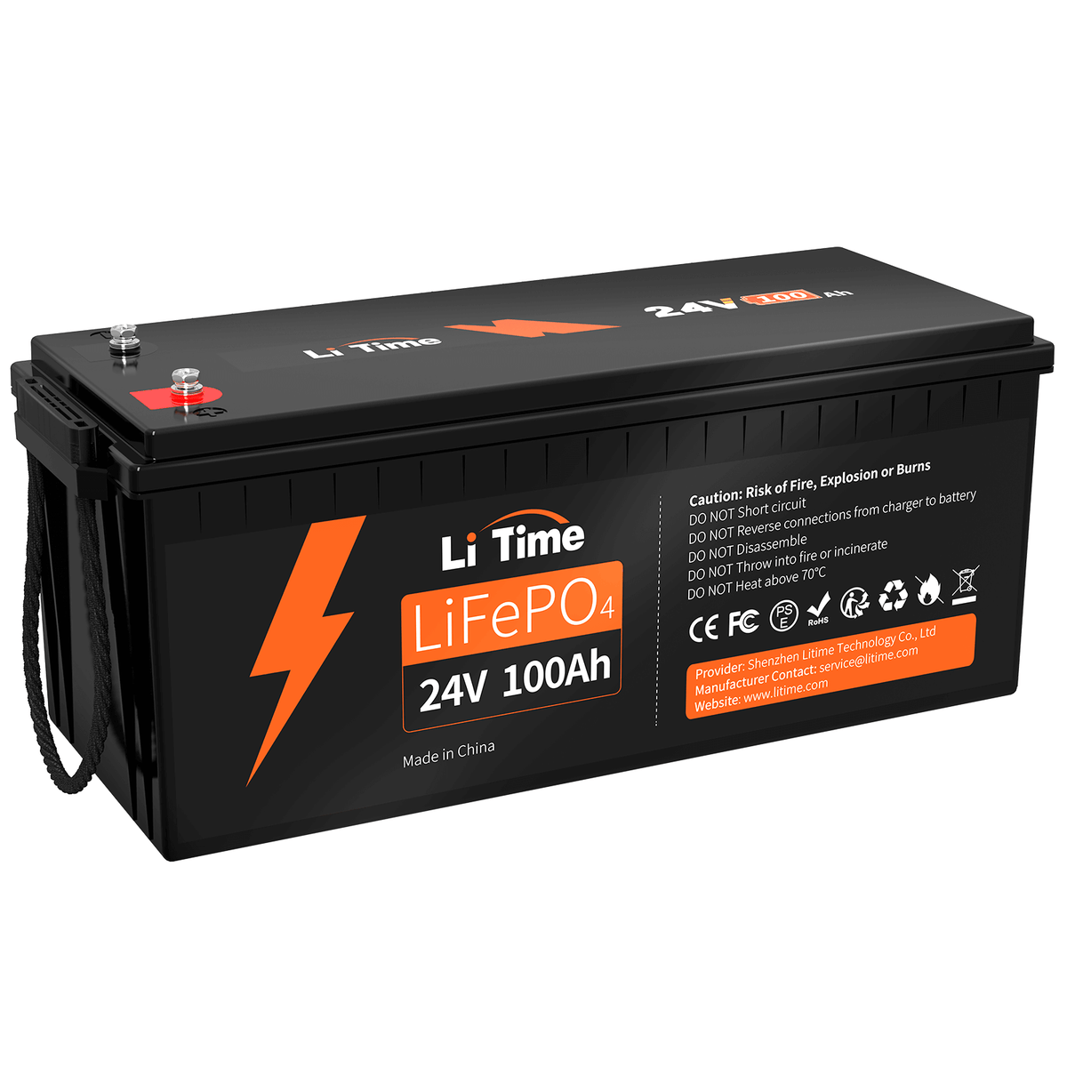 24V 100Ah LiFePO4 Batterie hat max. 2560Wh Energie, die sogar die 2400Wh Energie von 4 12V 100Ah AGM Batterien (24V 100Ah Batteriesystem in 2P2R Konfiguration) übertrifft.