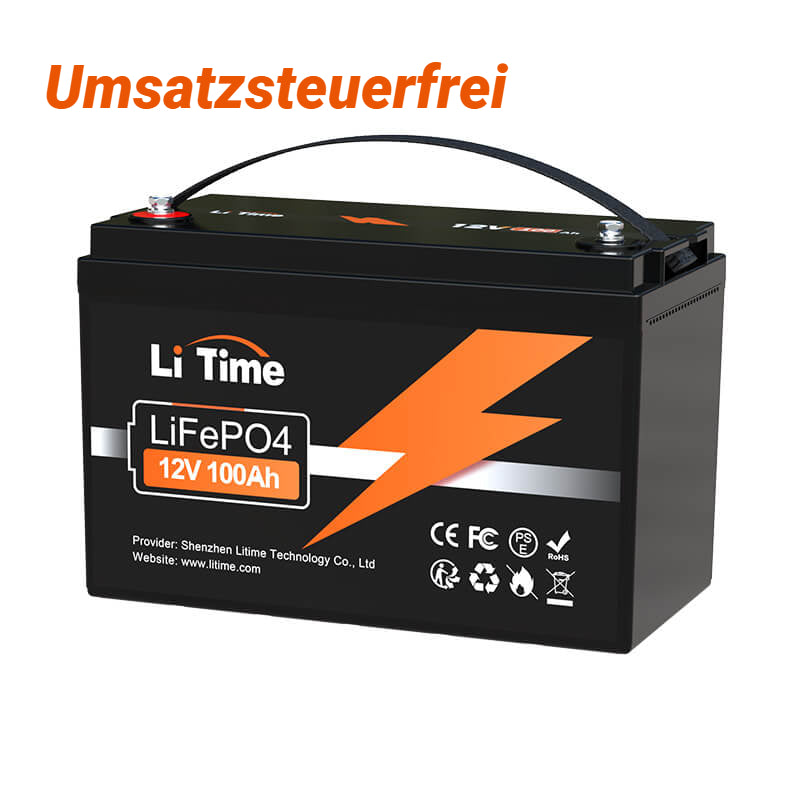🔥Endpreis: €233,69🔥【0% MwSt.】LiTime 12V 100Ah LiFePO4 Batterie – LiTime-DE