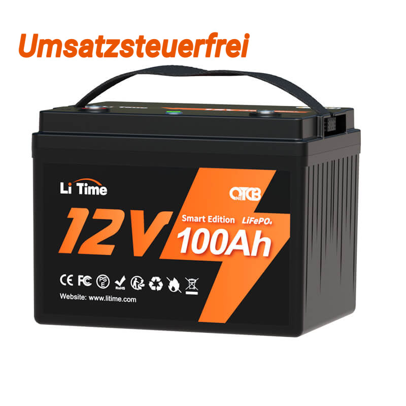 0% MwSt.】LiTime 12V 230Ah Plus Low-Temp-Schutz LiFePO4 Batterie