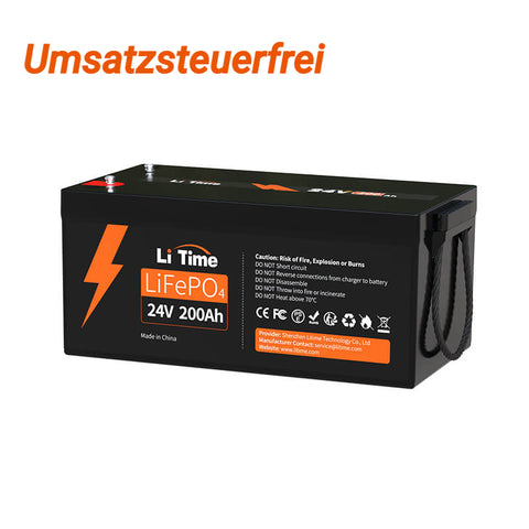 24V 200Ah LiFePo4 Lithium Batterie mit Selbstheizung