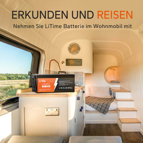 4 pack LiTime 12V 300Ah Batterien & 1x kostenloses 14.6V 20A Ladegerät